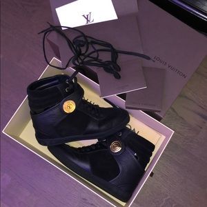 Louis Vuitton Millennium Wedge Sneaker 38.5